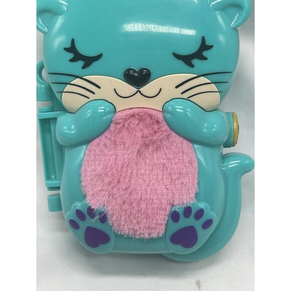 Polly pocket 2021 Otter Aquarium compact Fuzzy Pink Belly - Picture 16 of 16
